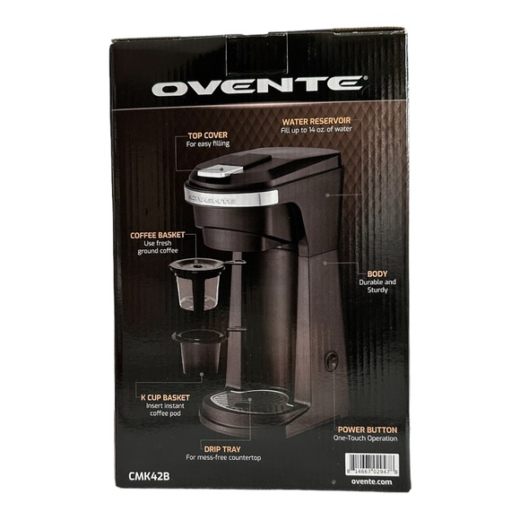 NIB COFFEE Maker OVENTE 2-IN-1 COMPACT COFFEE MAKER Fast Brewing COFFEE MAKER - Picture 7 of 7